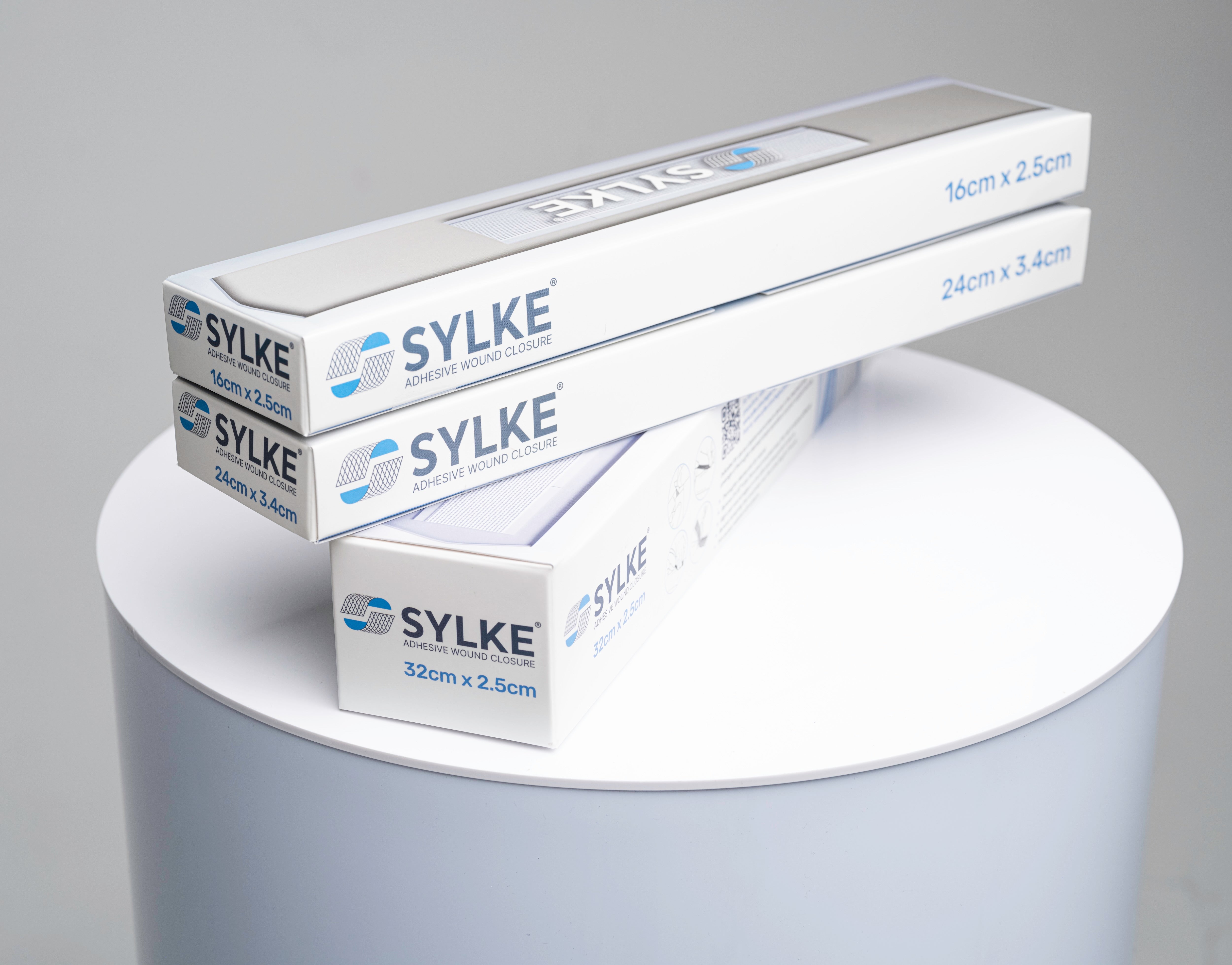 SYLKE pressure-sensitive adhesive coated mesh with application